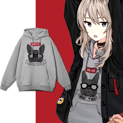 胶囊工作室哭泣少女乐队河原木桃香同款卫衣宽松圆领春季连帽卫衣