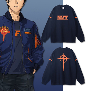 胶囊工作动漫机动战士高达闪光的哈萨维纯棉休闲宽松圆领长袖T恤