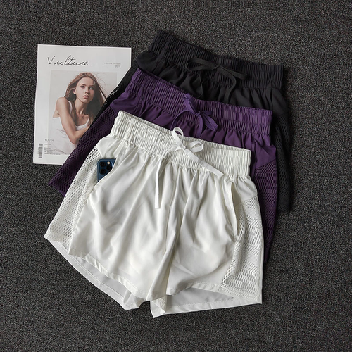 休闲运动短裤防走光带口袋透气