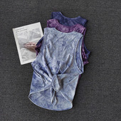 运动背心女速干宽松跑步健身上衣无袖 瑜伽服美背外穿网纱T恤罩衫