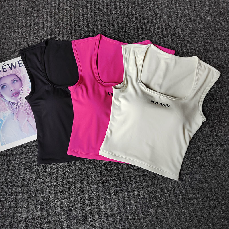 瑜伽服固定杯聚拢防震透气速干