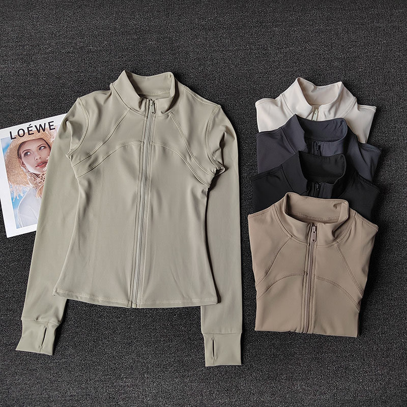 2025新款瑜伽服外套女秋冬修身显瘦长袖跑步运动速干透气健身上衣,运动/瑜伽/健身/球迷用品,瑜伽外套,淘宝优惠券,粉丝福利购,淘宝优惠卷