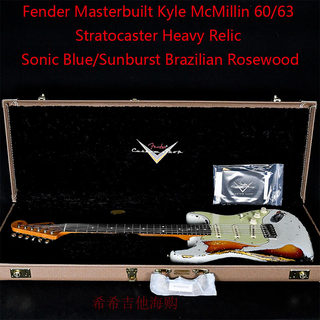 Fender Masterbuilt Paul Waller 62 Strat 电吉他 做旧巴西玫瑰