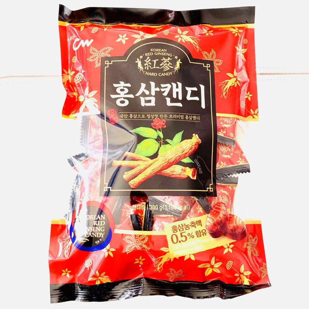 韩国进口红参味软糖锅巴味硬糖南瓜味软糖散装综合软糖年货零食