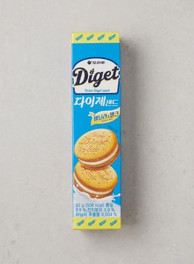 韩国进口好丽友ORION奶油夹心饼干奶香酥脆全麦饼干休闲小零食