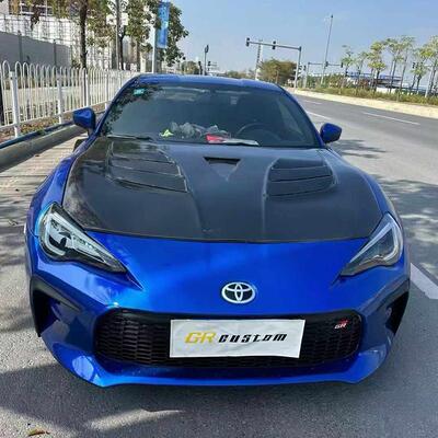 适用于22款GR86/BRZ改装碳纤机盖专车专用开孔散热引擎盖