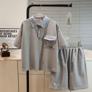 套装 网眼polo衫 裤 吴兴织里童装 新款 2025年夏季 中大男童休闲套装