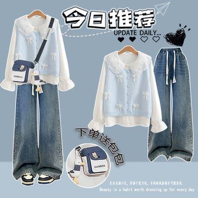 初中生洋气套装裙少女秋装2025新款马甲衬衫高中生时髦穿搭