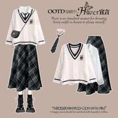 清冷富家千金miu系巨好看连衣裙早秋女装 学院风收腰裙子 2025新款