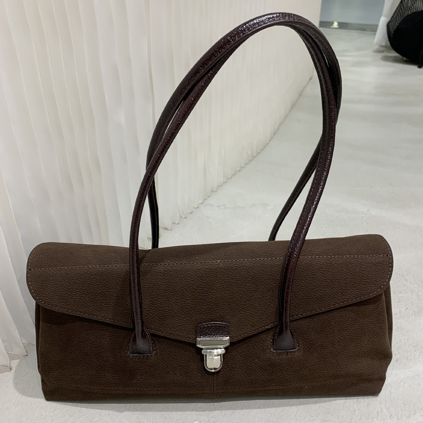 羊羔毛法棍包毛绒托特包腋下包