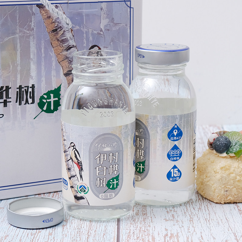 伊村山野白桦树汁东北伊春特产100%原汁植物饮料果汁饮品