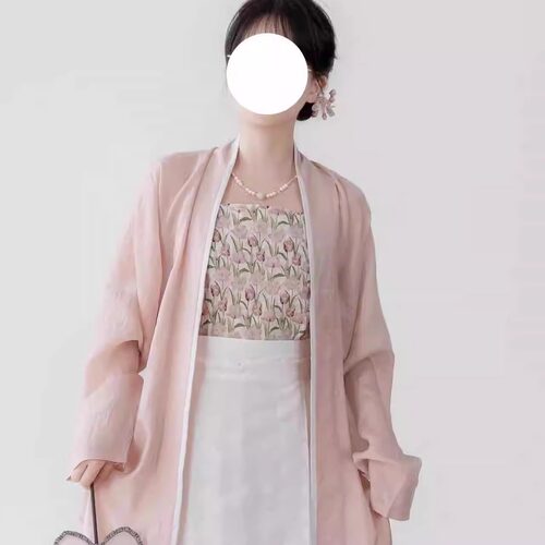 裳裳者华提花棉吊带汉服