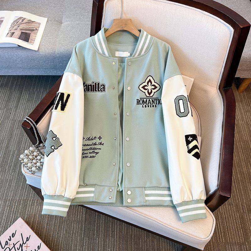 WASSUP类款秋冬季棒球服夹克男2025新款潮牌刺绣设计感情侣装外套,男装,棒球夹克,淘宝优惠券,粉丝福利购,淘宝优惠卷