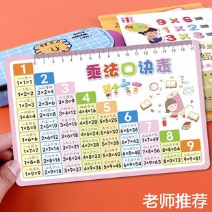 九九乘法口诀表卡片背诵神器99除法数学公式小学生二年级学习全套