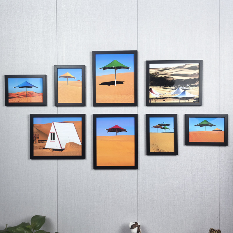 创意现代组合相框挂墙客厅照片墙免打孔墙上画框展示背景墙镜框画