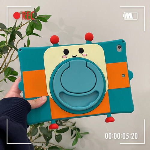苹果全包硅胶可爱呆萌平板套