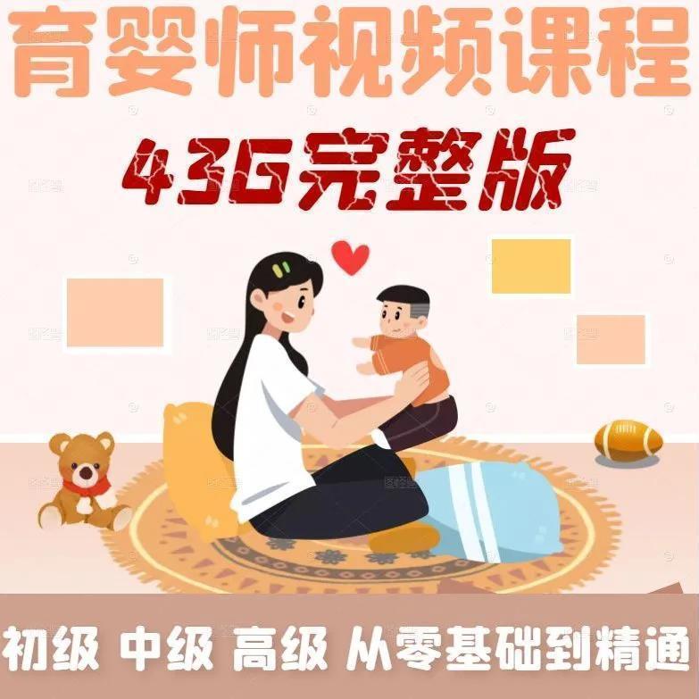 育婴师视频教程 初中高级月嫂保姆育儿培训学习电子版素材