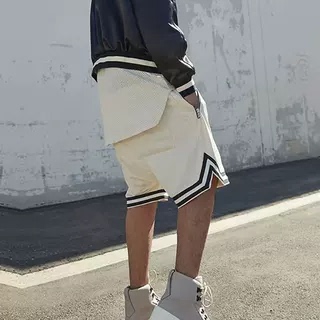 亮叔出品双层网眼短裤夏季休闲