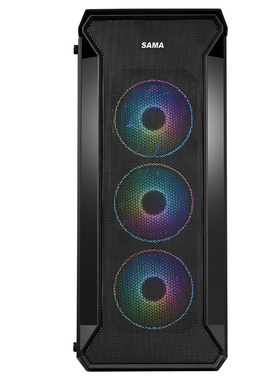 先马坦克3电脑机箱全侧透台式机机箱ATX中大机箱支持EATX双路主板