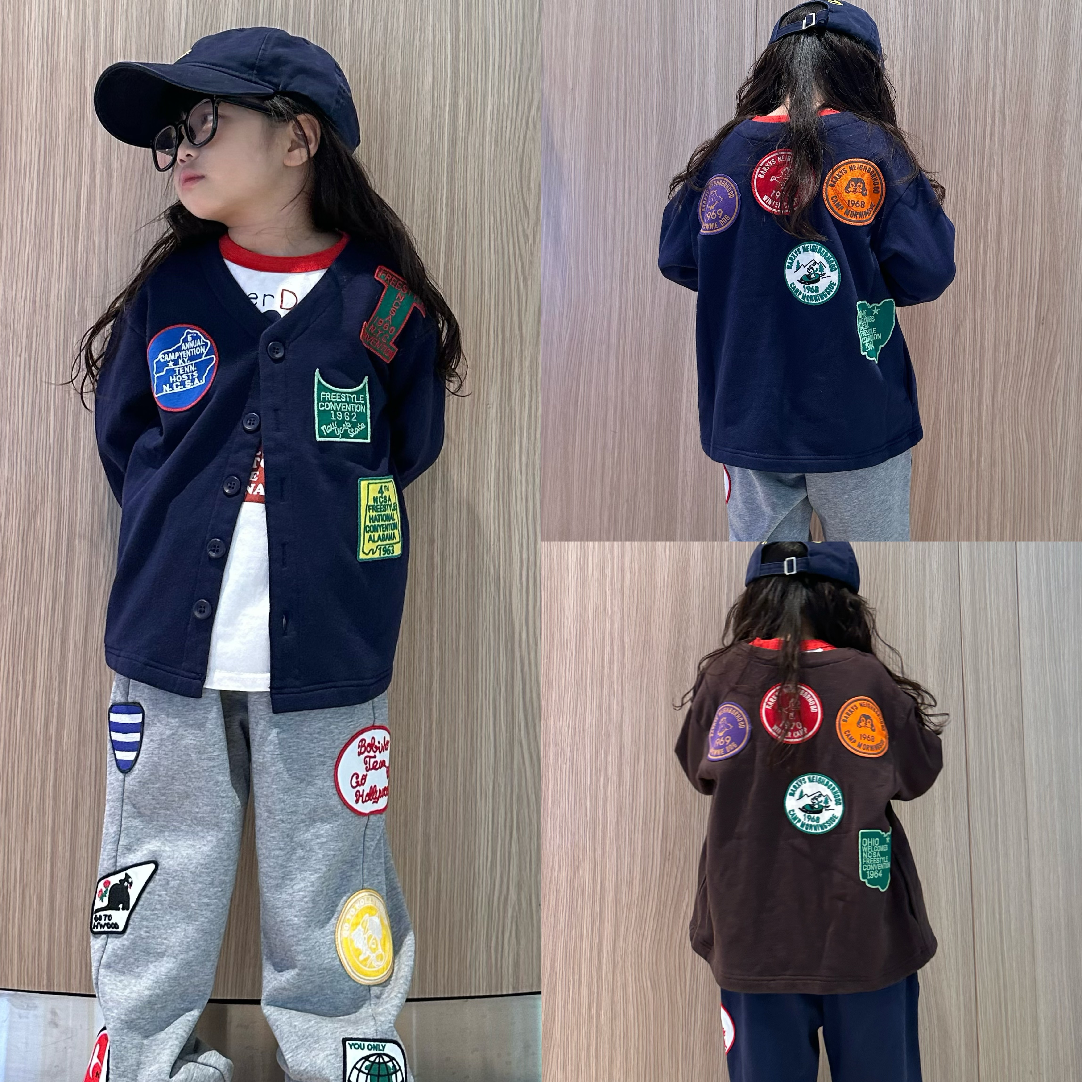 闲闲家春秋款日系儿童长袖开衫