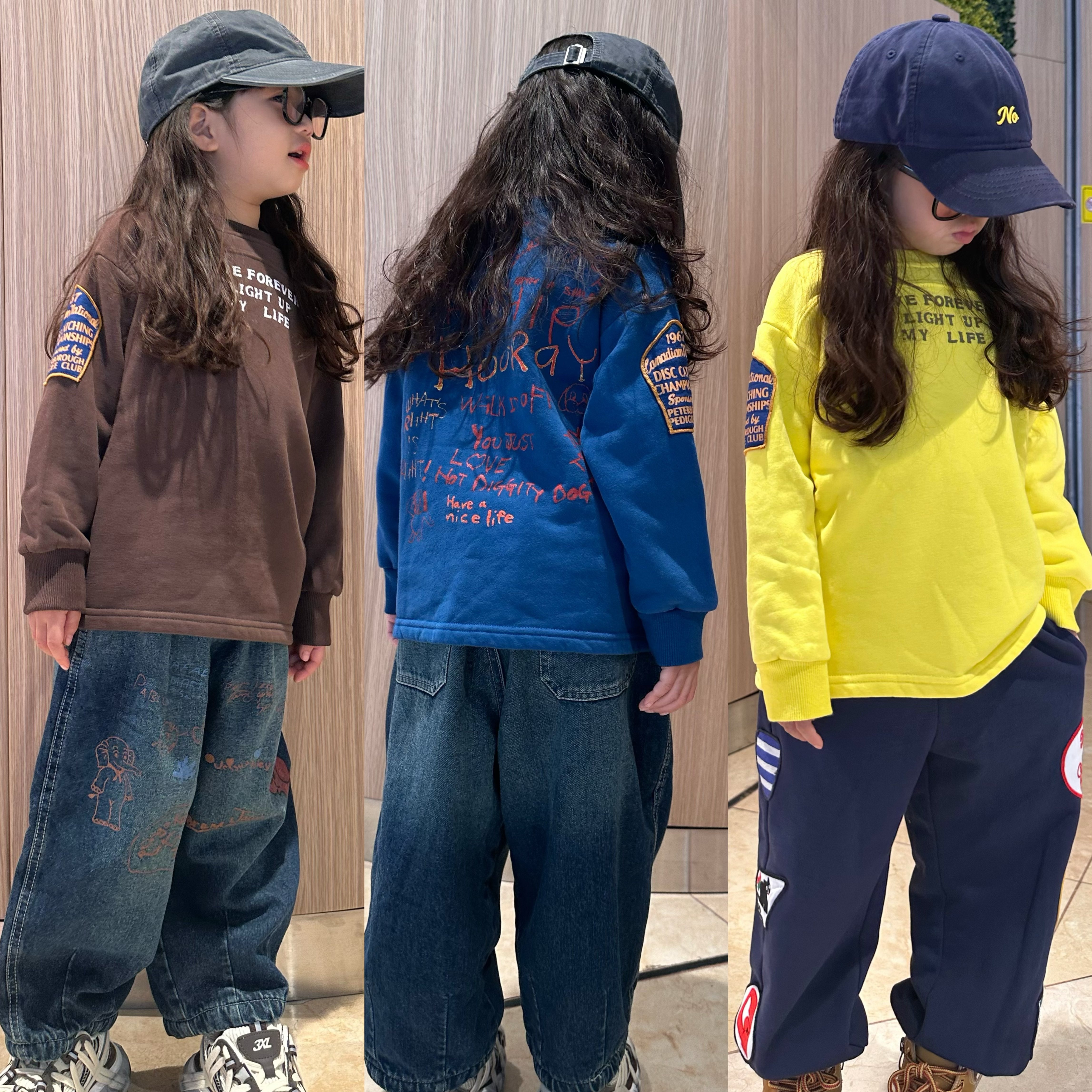 25年冬季儿童加绒圆领套头卫衣