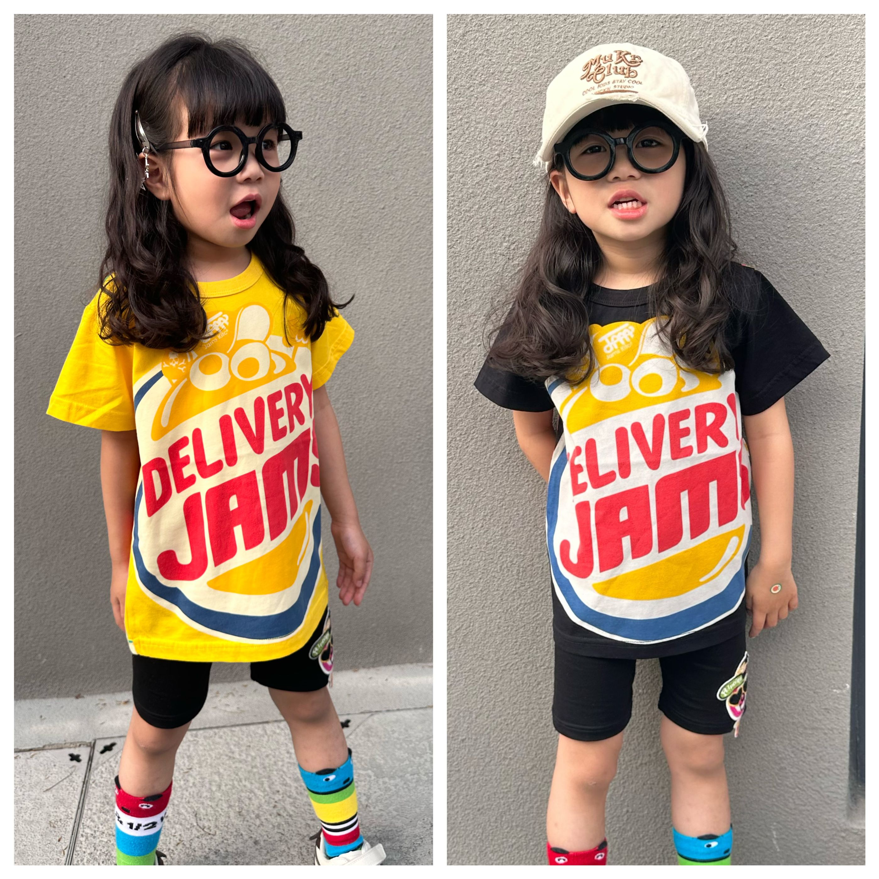 夏季日系儿童jam卡通薯条印花T恤