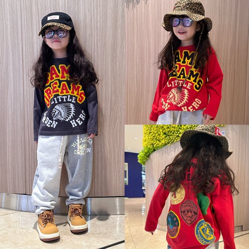 日系dd徽章印花春秋款