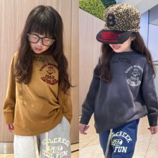 上衣儿童打底衫 长袖 日系男女童宝宝炒色怀旧风格 闲闲家春秋dd童装