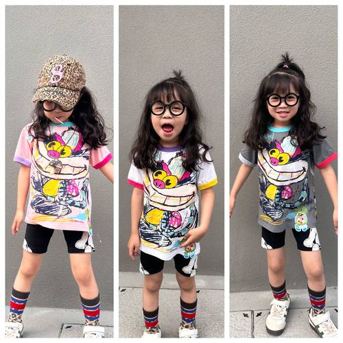 日系jam儿童卡通纯棉短袖T恤