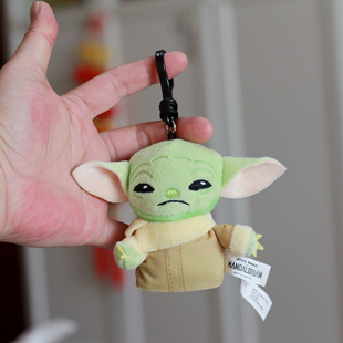 孤品一只 曼达洛人可爱尤达宝宝公仔毛绒小挂件包包挂饰