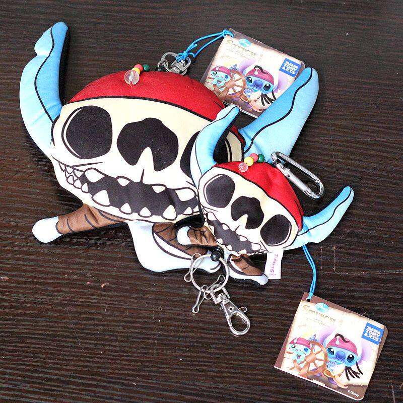 日本史迪奇变身海盗零钱包史迪仔公交卡套星际宝贝stitch