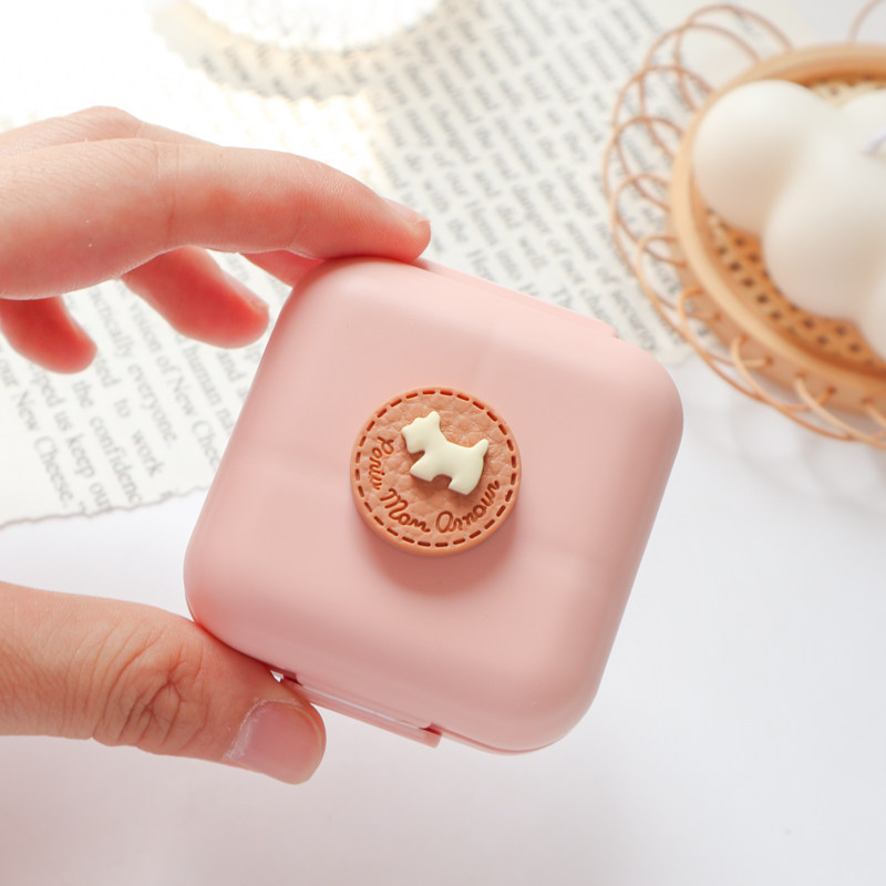 Hộp thuốc chia ngăn mini tiện mang theo dễ thương, hộp nhỏ đựng thuốc chia ngăn đựng thuốc chống ẩm kín mang theo bên mình cỡ nhỏ