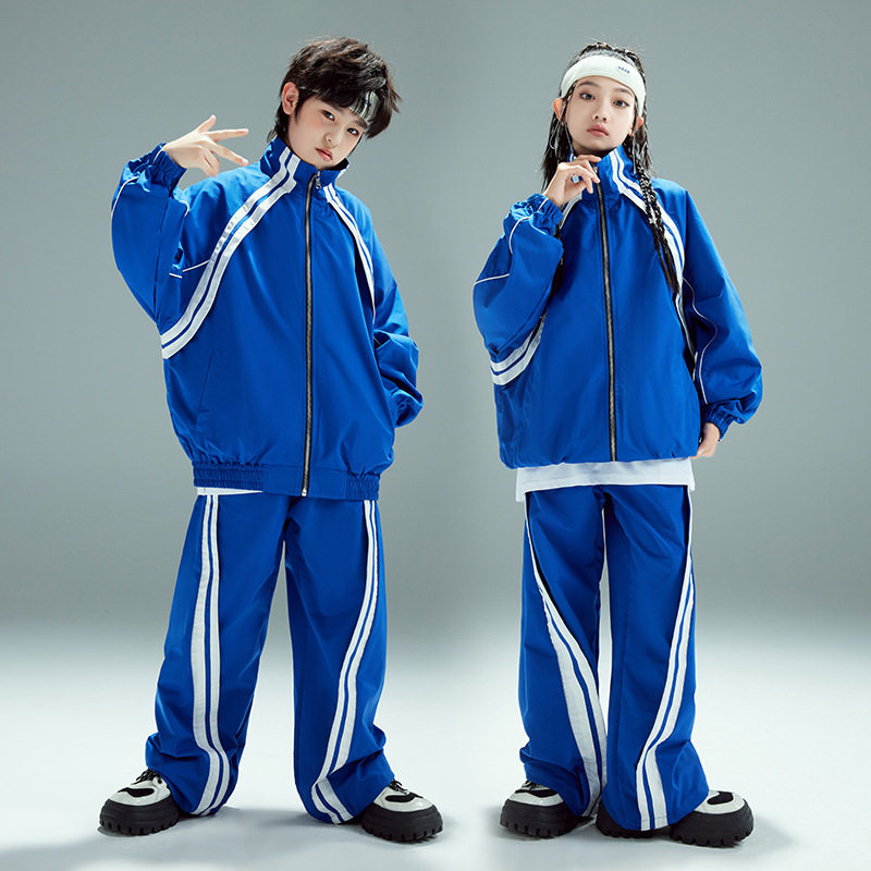 街舞儿童潮服演出服男童运动套装hiphop童装少儿嘻哈爵士