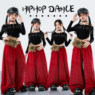 女童爵士舞服装秋季少儿街舞jazz套装女孩甜酷辣妹嘻哈走秀表演服