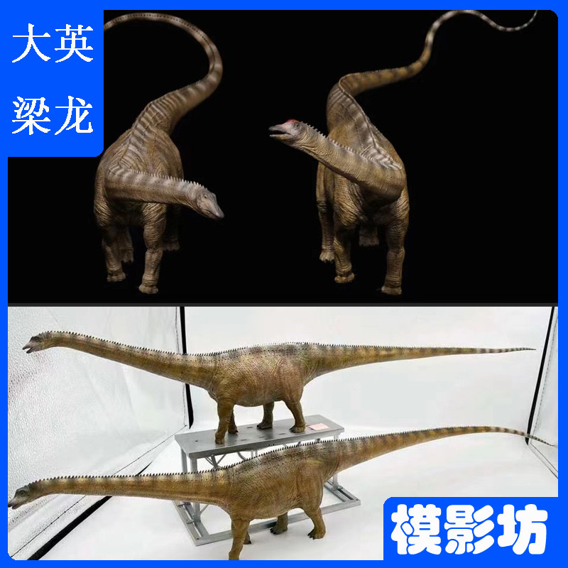rebor 1:35大英梁龙博物馆级模型侏罗纪恐龙仿真古动物双头雕手办