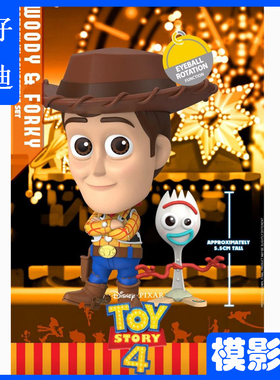 现货HotToys COSBABY COSB602 玩具总动员4迪士尼Disney胡迪&叉叉