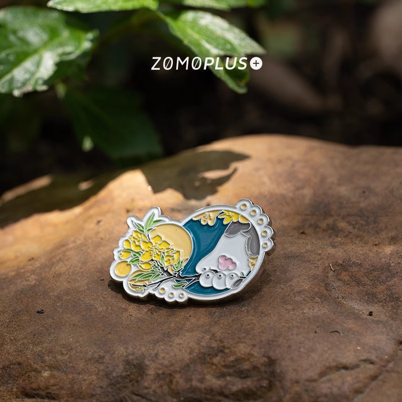 ZOMO原创设计 猫之四季金属徽章 萌宠粉色可爱猫爪 桌搭电竞周边