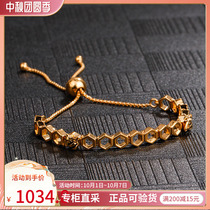 Spot Pandora 18 spring new 18K gold-plated bee tassel pull bracelet 567109EN16