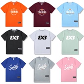 短袖 训练篮球服 投篮服圆领速干上衣运动t恤印花宽松透气男女美式