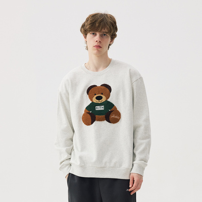 KITH小熊加绒圆领卫衣