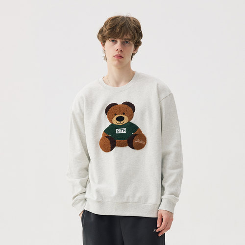 KITH小熊加绒圆领卫衣
