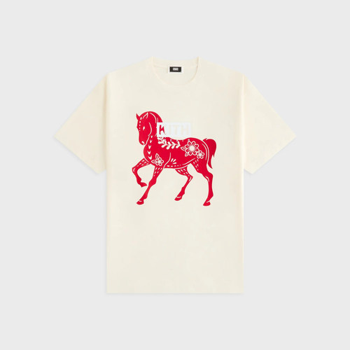KITH TREATS马年限定印花短袖T恤男圆领宽松潮流上衣2026春夏新款