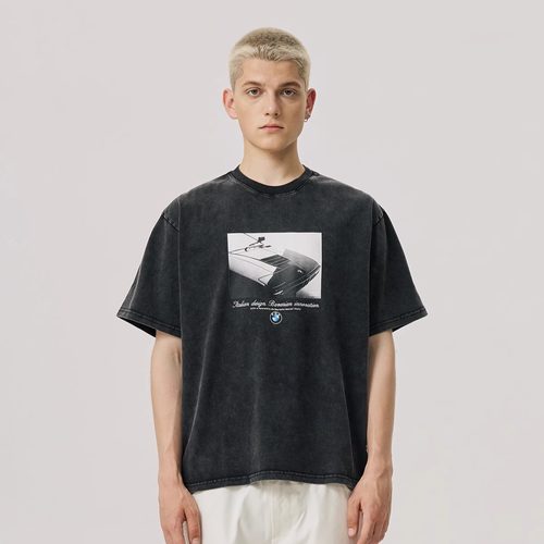 KITH汽车联名复古直喷印花短袖