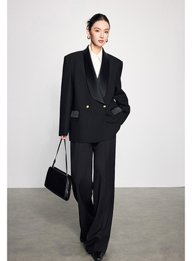 春秋西装套装女高端女神范设计感气质长袖小众高级职场通勤正装