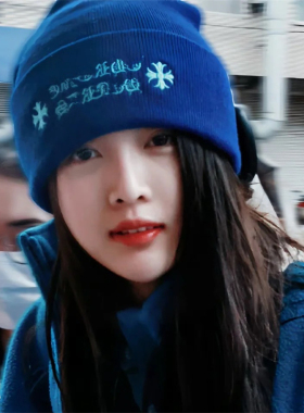 韩国ins帽男女同款保暖毛线帽