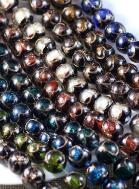 金沙琉璃散珠12mm琉璃饰品配件