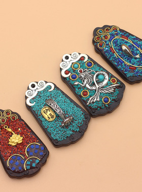 原创民族风黑檀木纳福尼泊尔项链