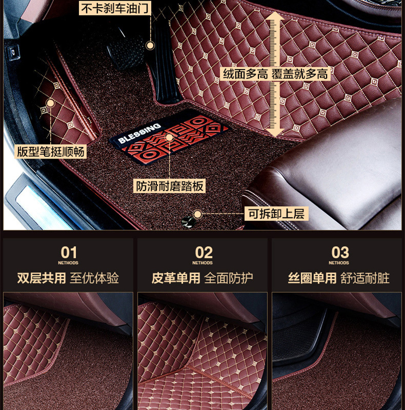 长丰三菱猎豹全包围脚垫