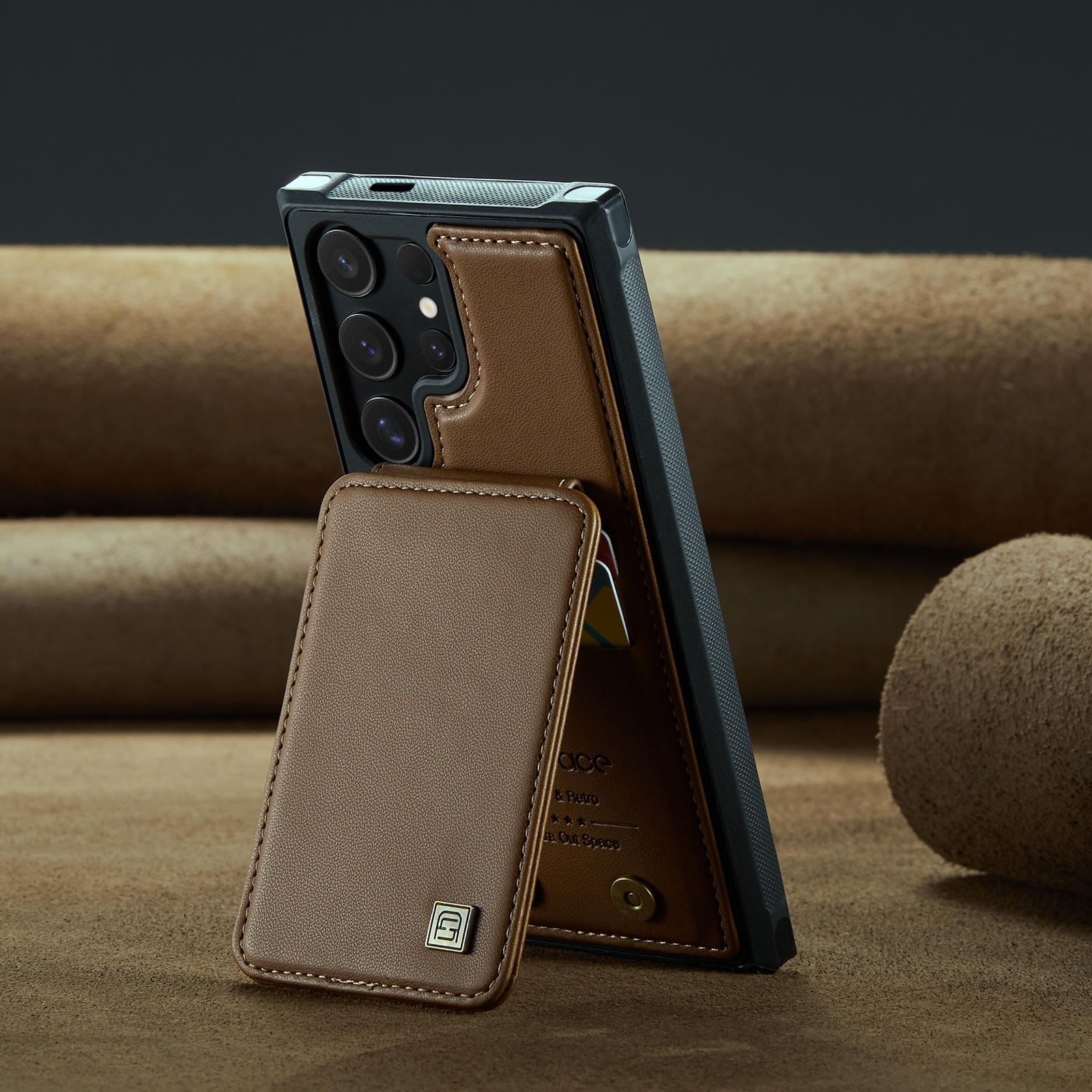 三星s25ultra可插卡全包保护皮套