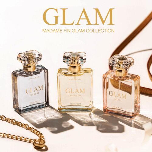 faye同款glam香水泰国本土MADAME FIN粉色金色灰色试香小样
